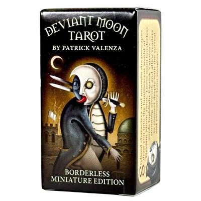 Deviant Moon Tarot Borderless Miniature 78 Tarot Mini Includes Japanese Instruction Authentic Product I.I.J. Edition, Cards, Size, Manual,