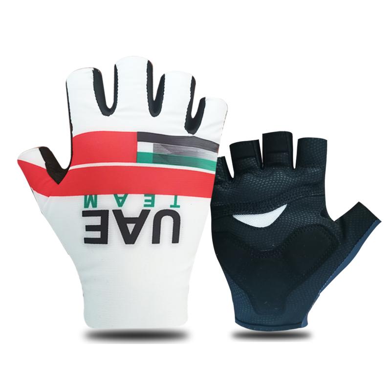 Pro Team 2026 Breathable Cycling Gloves UAE ITALY Road Bike Gloves Men Sports Half Finger Anti Slip MTB Bicycle Glove