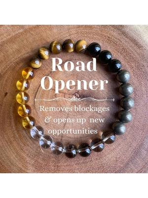 Natural Stone Crystal Bracelet Citrine Pyrite Tiger's Eye Stone To Open the Way Bracelet To Attract Love Successful People Recom