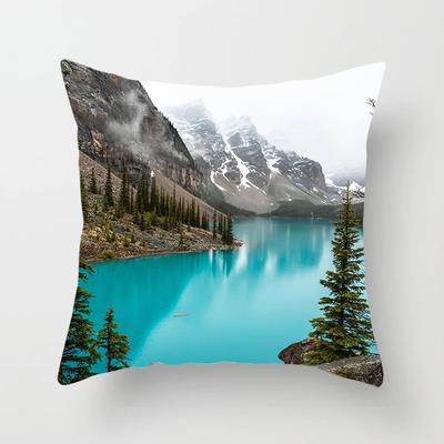 Berge, Flüsse, Wälder, Landschaftskissenbezüge, Sofadekorationen, Bürokissenbezüge, Schlafzimmer Raum Heimdekoration X