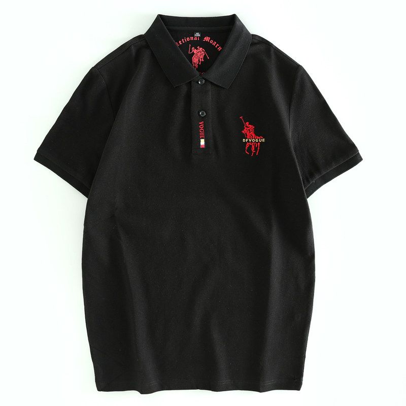 Odm Company Goods! Exported to Japan, Foreign Trade Surplus Polo Shirts, Casual Collared Shirts with Embroidery, Large Size Short-Sleeve T-Shirts