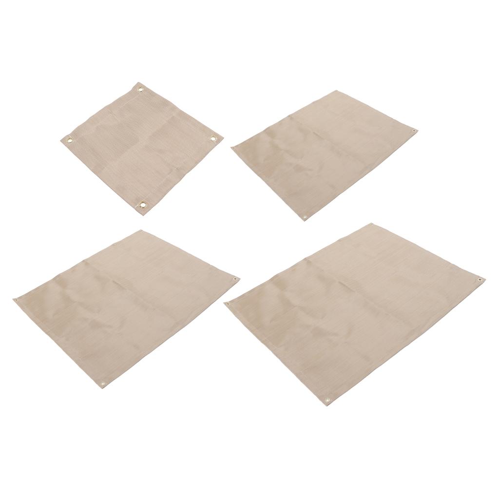 Fireproof Mat Fiberglass High Temperature Resistant Fire Pit Mat Outdoor Accessories for Barbecue Ca