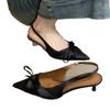 Baotou Sandals New High Heels Women's Thin Heels Spring and Summer Shoes Temperament Bow Pointed Celebrity
