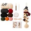 DIY Handmade Holiday Decorations Crochet Spiral Ornament Kit for Adults Beginners Christmas Craft Set Fun Winter Indoor Activities with Yarn Hook,