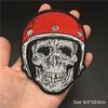 Totenkopf Punk Patches Für Kleidung Stickerei Streifen Diy Abzeichen Nähen Dekoration Kleidung Aufkleber Aufbügeln Aufnäher