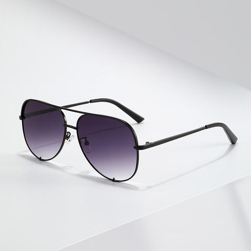 European American Retro Double Beam Toad Mirror Metal Sunglasses For Men Women Unisex Fashion Eyewear