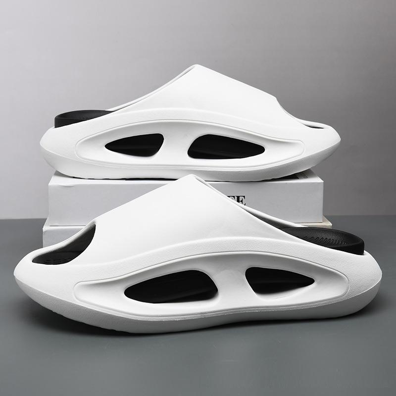 Fashion Comwarm New Summer Platform Slippers For Men Non-Slips Open Toe Flip Flops Men Fashion Beach Sandals Bathroom Slippers Outdoor