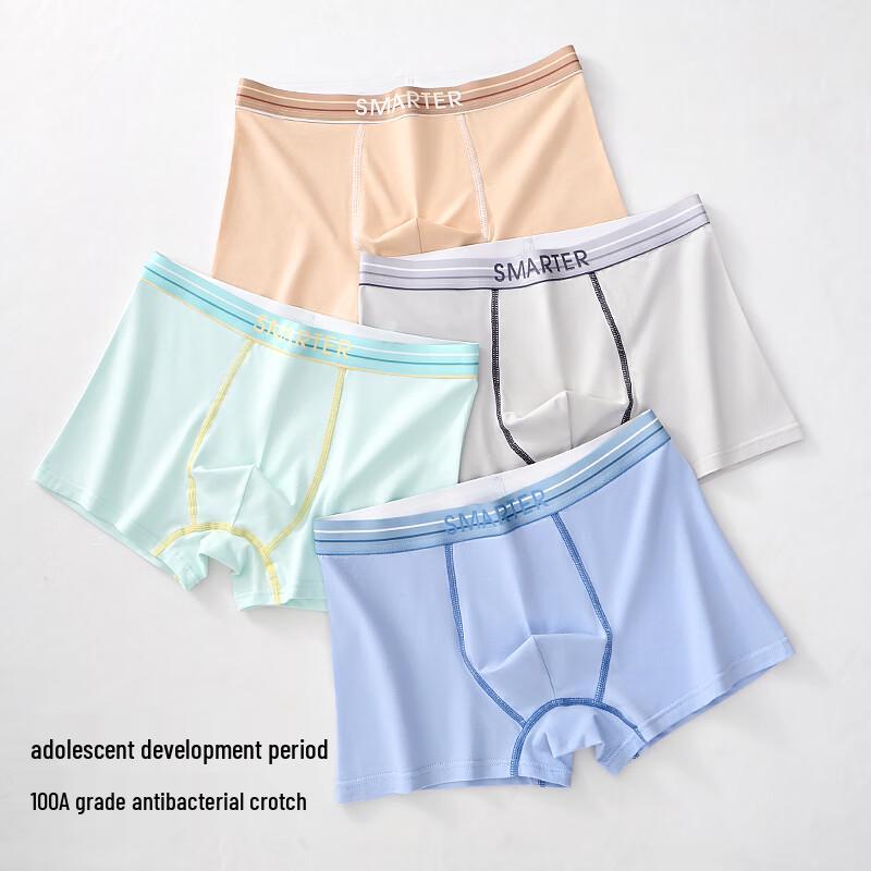 FitonTon Men's Pure Cotton Antibacterial Boxer Briefs