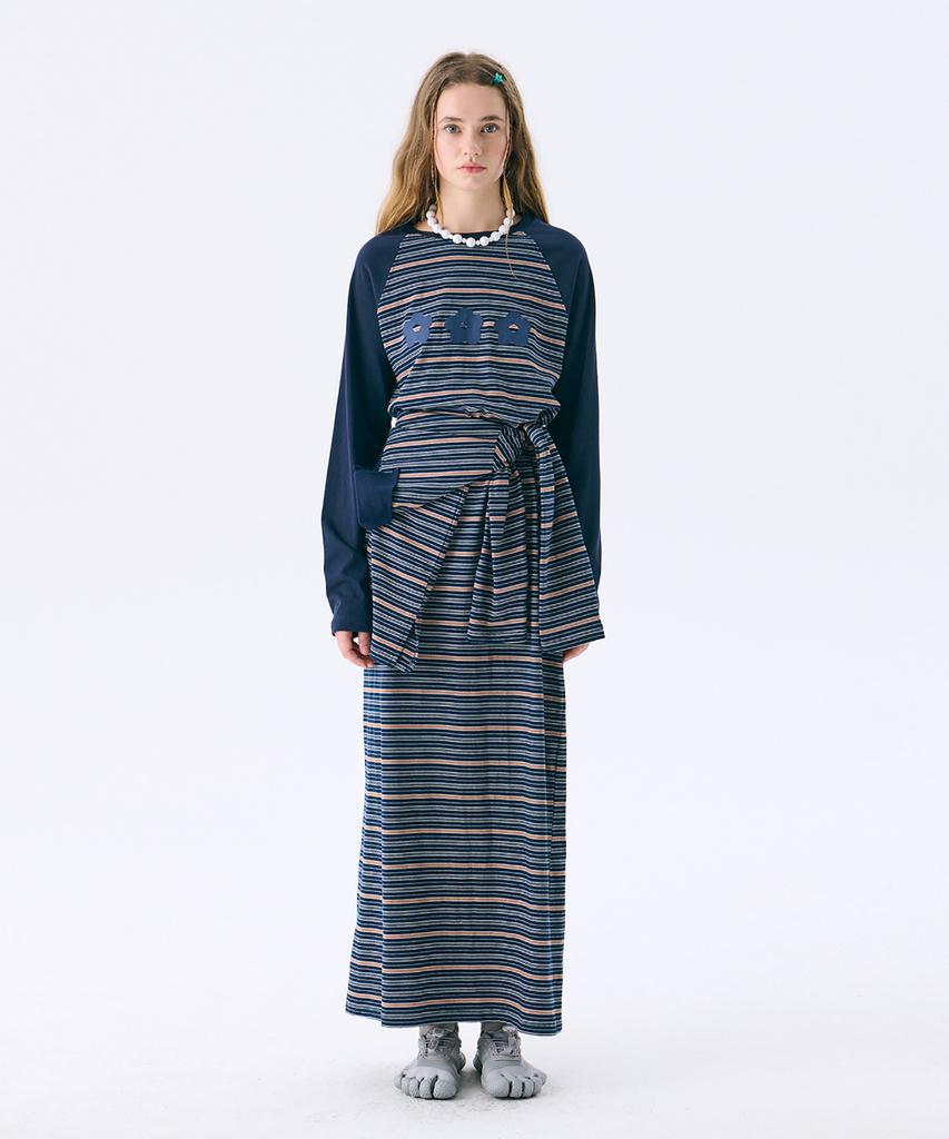 Jun Jun Space Raglan Long Dress_Navy