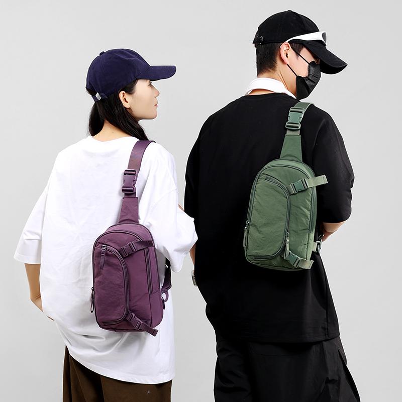 Multi-Compartment Chest Bag Mobile Phone Bag Multi-Functional Waterproof Unisex Shoulder Bag Crossbody Bag
