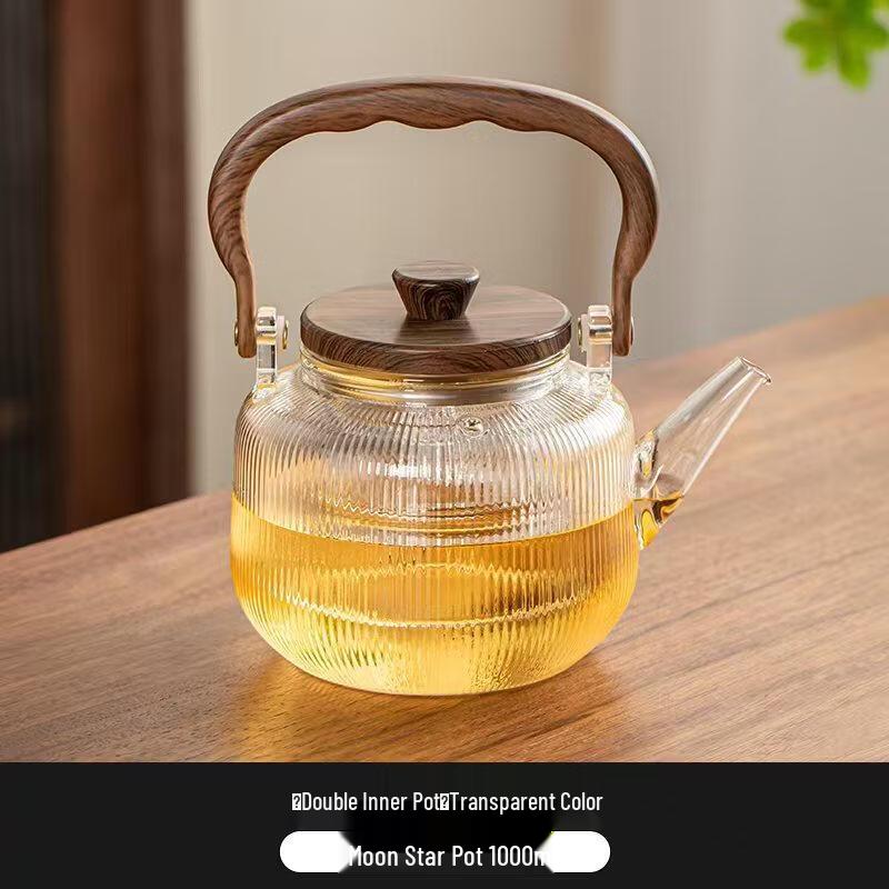 ZISIZ Glass Tea Kettle with Handle