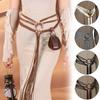 1PC Styling Cosplay Clothing Accessories One Size Waist Belt Nordic Style Rope Loop Design Party Viking Style Elegant Multi-Color
