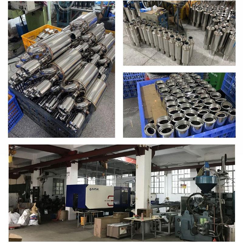 1 Piece 2.5" Stainless Steel Chrome Trim Car Auto Exhaust Muffler Tip Pipe Rear Tail Throat for Specific Models