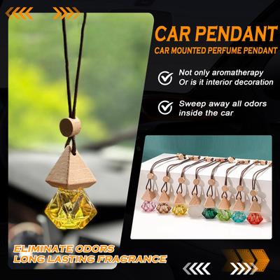 Aromaterapia para coche con colgante, perfume de larga duración (8 ml)