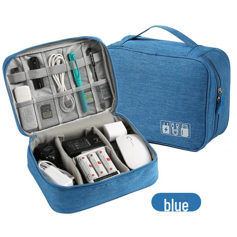 Multifunctional Travel Bag for Cables, Chargers, Power Banks, and Cosmetics