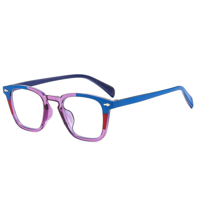 New Retro Square Rivets Sunglasses Women Shades UV400 Fashion Punk Trending Clear Gradient Men Sun Glasses