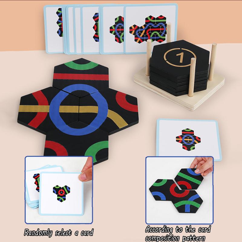 Kid Thinking Challenge Puzzle Game Montessori Creative Toys Shape Matching Number Stacking Fun Logic Calendar Intelligence Toys