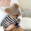 Pet Spring and Autumn Stripe Bottom Shirt Dog Thin Teddy T-shirt Yorkshire Small Puppy Cat Top Puppy Clothes for Small Dogs