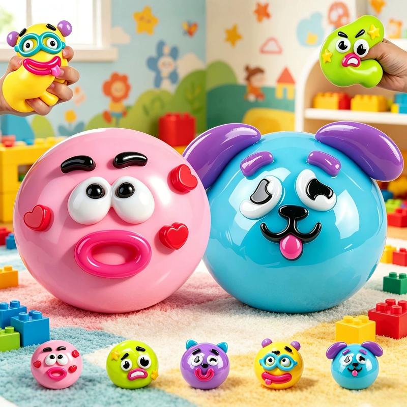 Creative Dog Face Changing Stress Toy for Adults Fun Relaxation & Squeeze