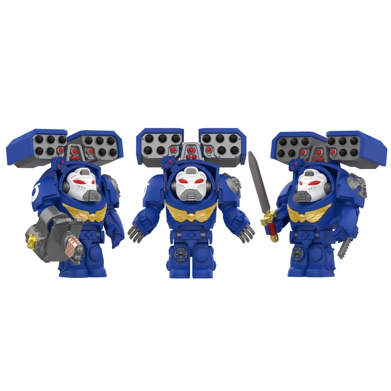 Warhammer Минифигурка Броня и Оружие Конструктор Игрушка синий