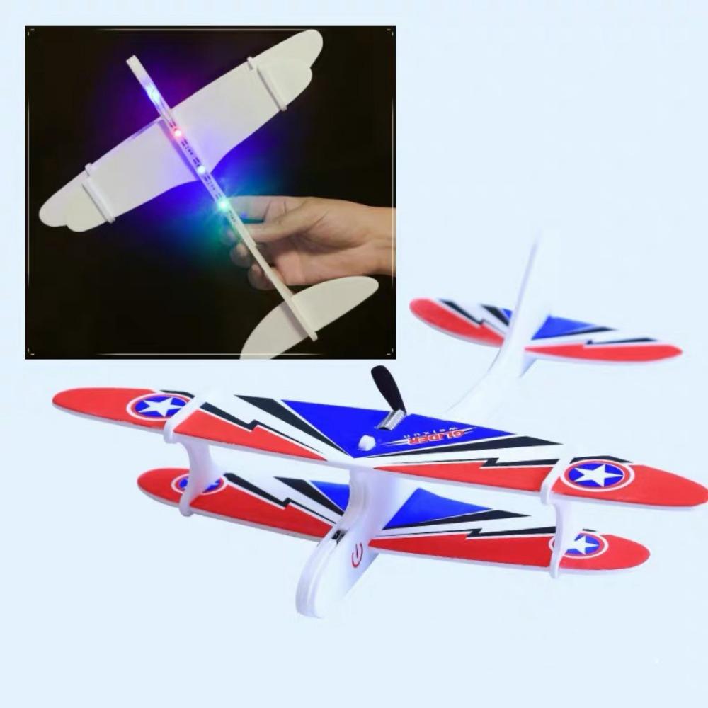 New Ligthweight Children'S Hand Throwing Aircraft Multistyles Eva Airplane Glider Toy Model Diy Assemble Airplanes Toys