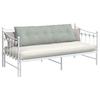 Back Cushion Light Grey 160 x 50 cm Cord Fabric