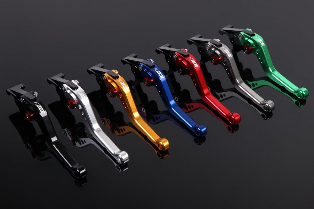 Short Adjustment Lever Brake & Clutch Set Lever Color: Titanium Adjustment Color: Red (GSX-R1000 09-13)/(GSX-R750 11-13)/(GSX-R600 11-13)
