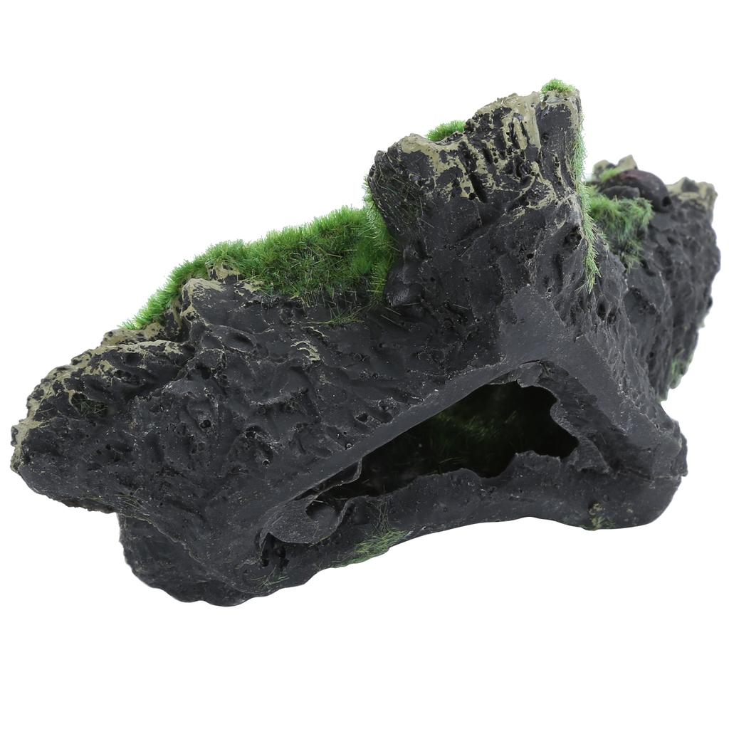 Artificial Resin Dead Wood Hole Hiding Cave Aquarium Fish Tank Ornament Decor Landscaping