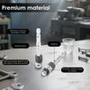 1/4" Hex to Square Drive Socket 2-in-1 Extension Combo Hex End Flat End Adapter Extension Socket Driver Bits for 1/4" Adapters