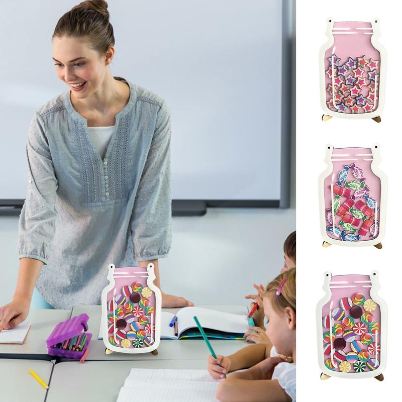 Classroom Jar Reward Candy Classroom Management Jar Teacher Reward 30pcs Candy Incentive Jar Home Bedroom Decor