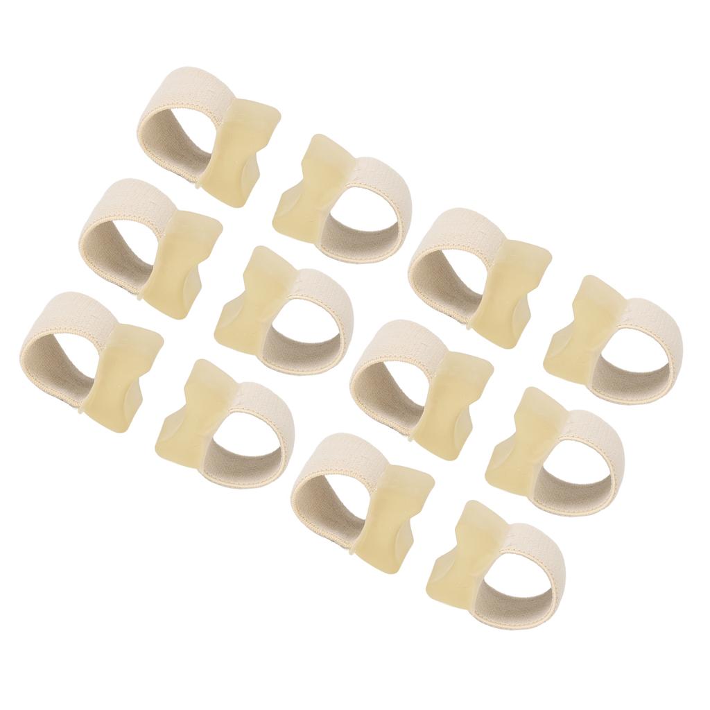 10 Pair Toe Separator Elastic Prevent Rubbing Pressure Relief Big Toe Spacer for Overlapping Toe