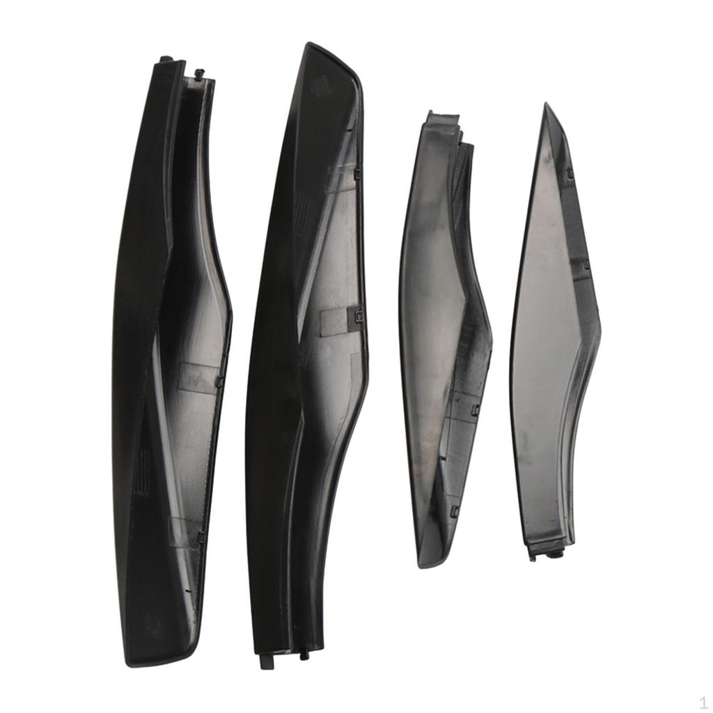 4x Roof Rack Rail End Cover Shell Luggage Cargo Protection Easy Installation Car Parts Cap