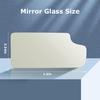 Towing Mirror Glass Fitss 1999-2018 For Chevy Silverado For GMC Sierra 1988-1998 For Chevy/For GMC C1500/K1500 Non-Heated Right Side Lower onvex