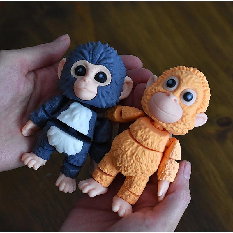 3d Printed Protect Punch The Monkey Sculptures & Figurines Orangutan Doll Pendant Boxing Monkey Bag Keychain Home Decor Items