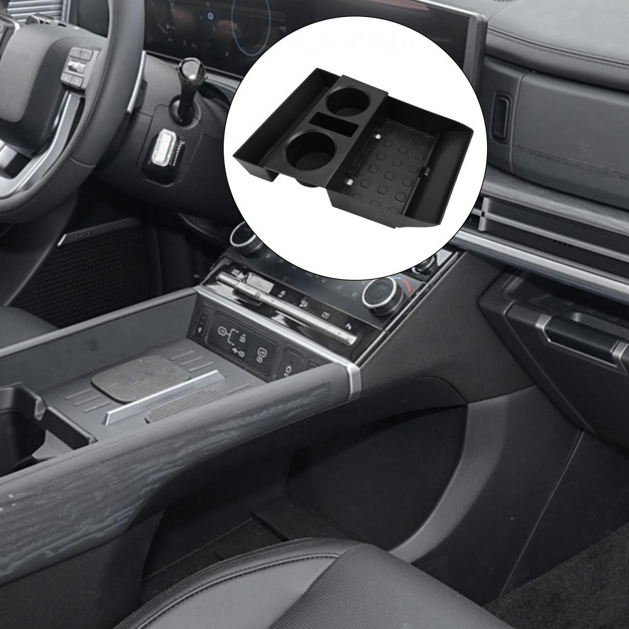 

Пряма установка підстаканника нижнього лотка для Hyundai Santa Fe 2024+ консоль