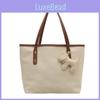 Color Fashion Solid Large Capacity Women Casual Tote Bag With Pendant Daily For