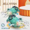 LED Dancing Funny Jellyfish Toy Smart Obstacle Avoidance Interactive Moving Toy Education Toddler Jellyfish Toy for Kids Gift