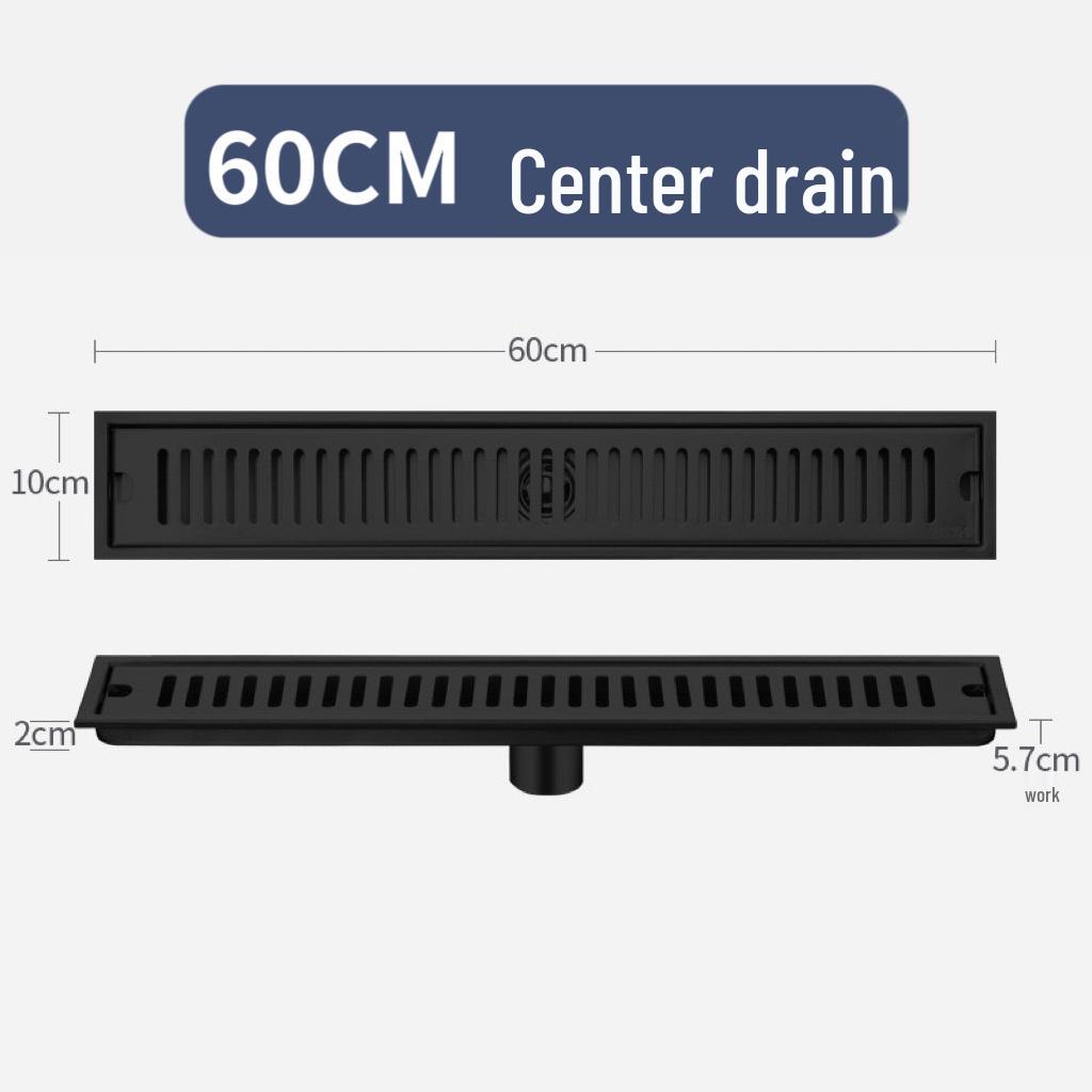 304 Stainless Steel Anti-odor Rectangular Floor Drain for Bathroom and Shower
