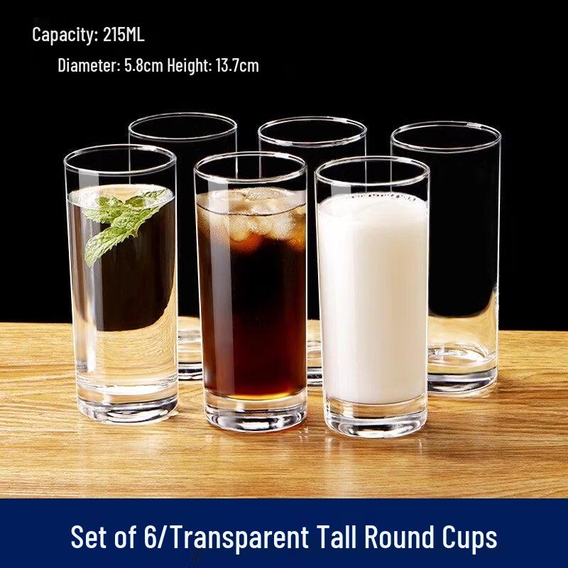 ZISIZ Heat-Resistant Household Glass Cup