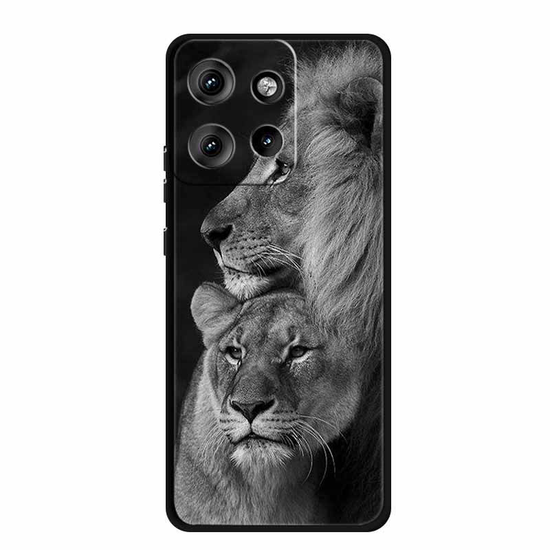 Etui do Motorola Edge 50 Neo Zwierzęta Miękki Silikon TPU Etui na Telefon Tylna Pokrywa Dla Motorola Moto S50 5G Wilk Ochrona Nowe Coque