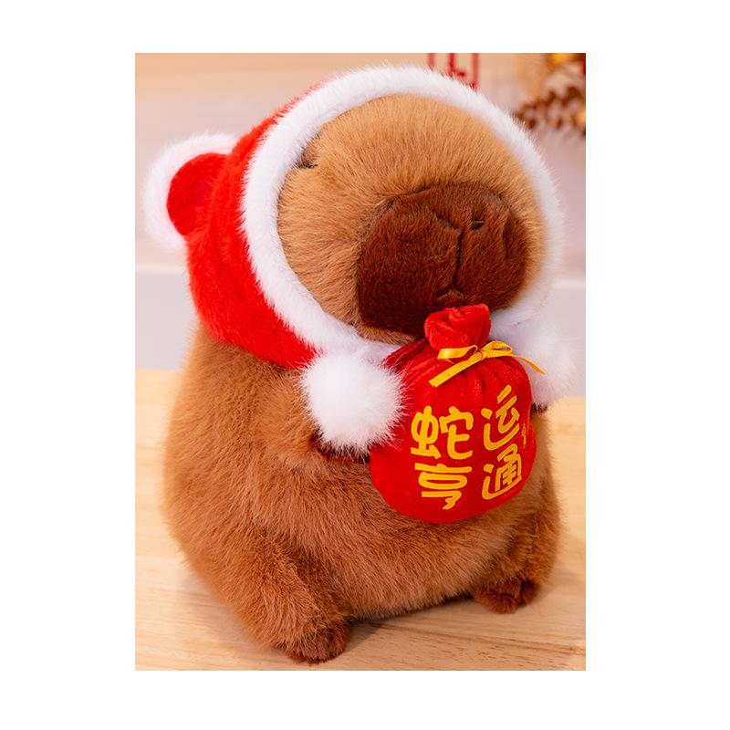 New Capybara Capybara Plush Doll Spring Festival Blessing Bag Good Luck Doll New Year Gift