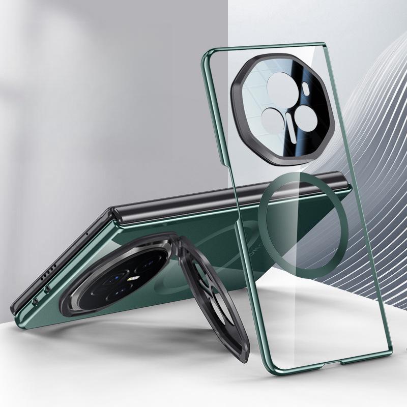 

Подходит для чехла-подставки для телефона HONOR Magic V3, с магнитным прозрачным противоударным чехлом, простым и высококлассным корпусом Honor Magic V3