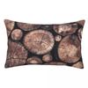 Oak Wood Rectangle Pillowcase Cushion Cover Decor Bedroom Bed Home Comfort Throw Pillow