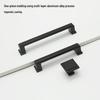 American Black Handle for Cabinets & Drawers: Minimalist Single Hole Design