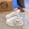 2025 Spring New Little White Shoes Women's Spring and Summer Sports Versatile Dad Shoes Casual Heightening Board Shoes Super Fire Panda