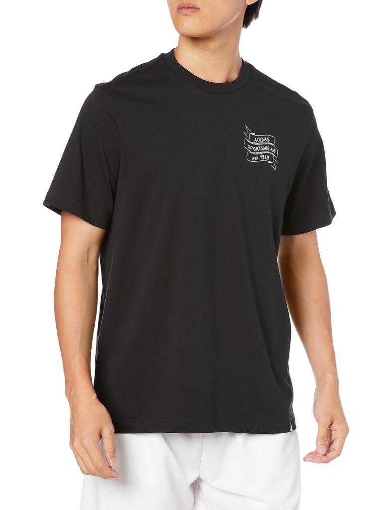 Adidas Short Sleeve Sportswear Brand Love Short Sleeve EAQ69 Black T-Shirt T-Shirt Men's (II3450) J/S