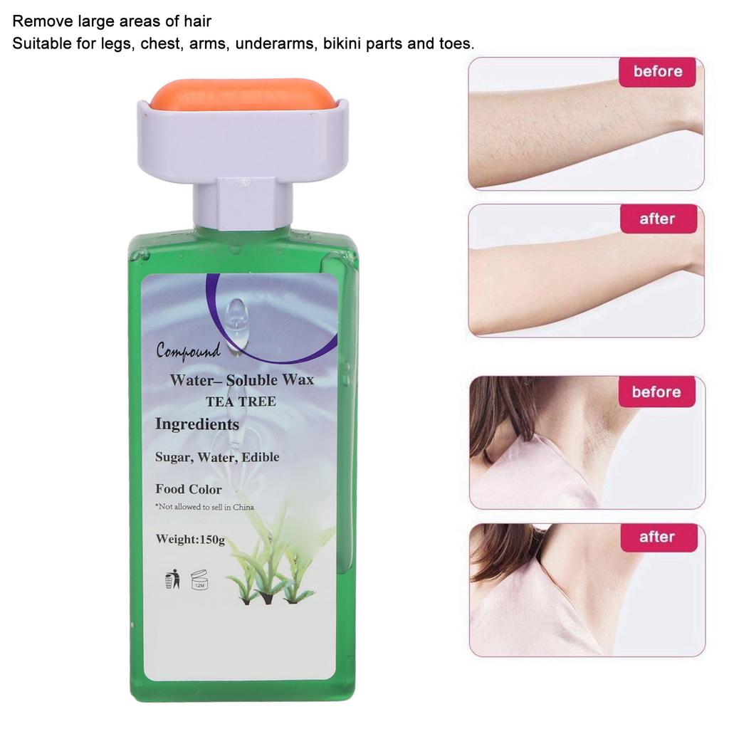 5.3oz Wax Roller Cartridge Mild Gentle Depilatory Wax Roller Refill for Legs Arms Body Salon