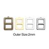 4 Colors Mini Ultra-small Belt Buttons Tri-glide Buckle Diy Dolls Buckles Doll Bags Accessories