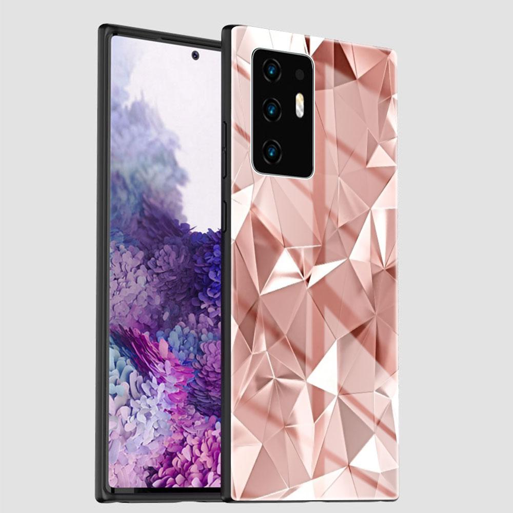 Handyhülle für Samsung Galaxy S20 FE S21 S10 S9 S8 Note 20 Ultra 10 Plus 9 Gehärtetes Glas Cover Capa Rose Rosa Prinzessin Königin