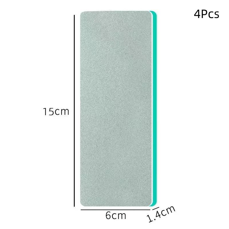 4pcs Glass Magic Cleaning Brush Effective Limescale Water Stain Remover Cleaning Tool for Shower Door Glass Window Home Cleaning